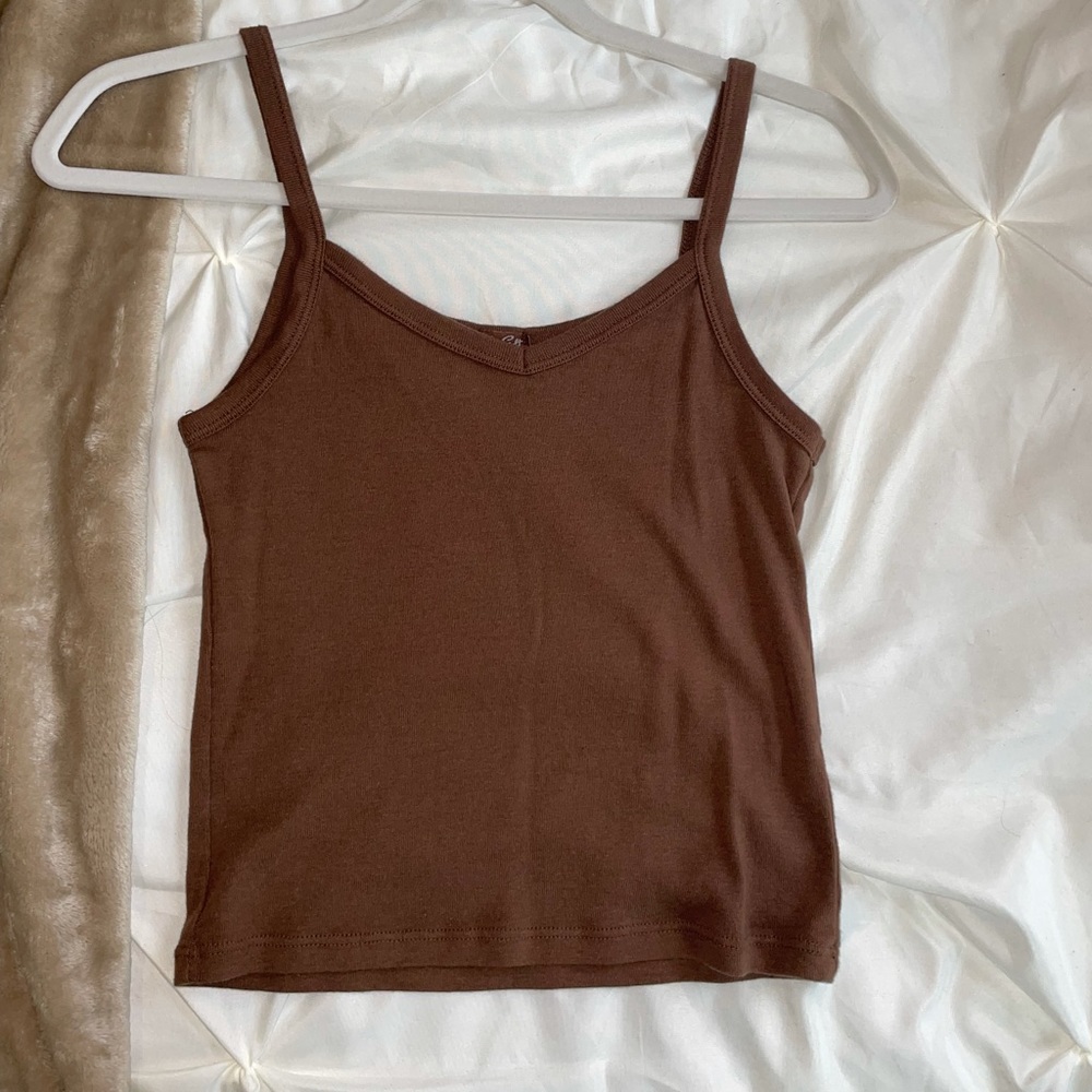 Brown Crop Top